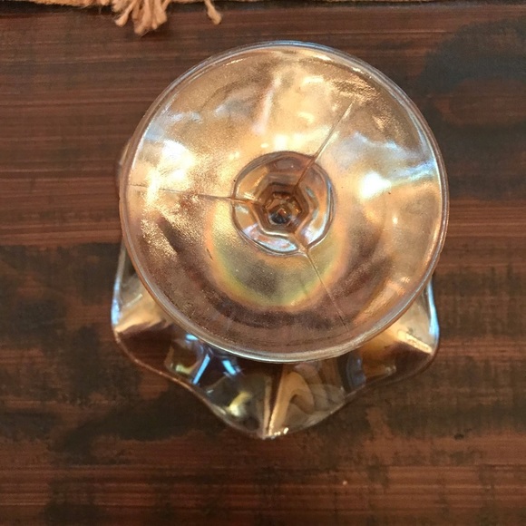 Vintage Imperial Glass Marigold Carnival Glass Compote Bowl - Picture 6 of 10